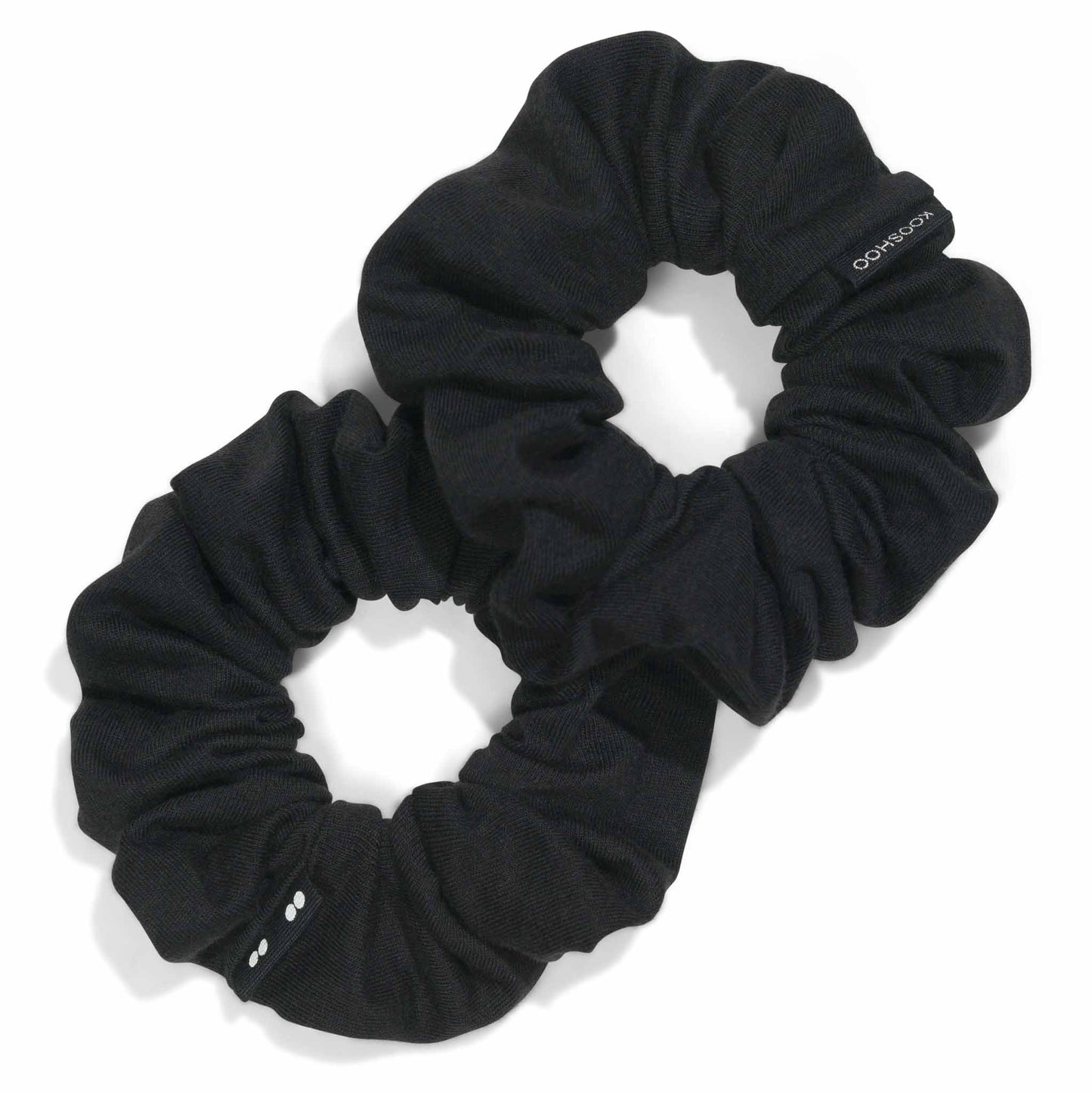 Kooshoo Plastic-Free Scrunchies - All Black