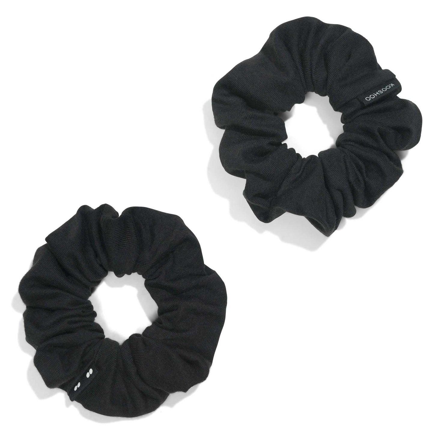 Kooshoo Plastic-Free Scrunchies - All Black