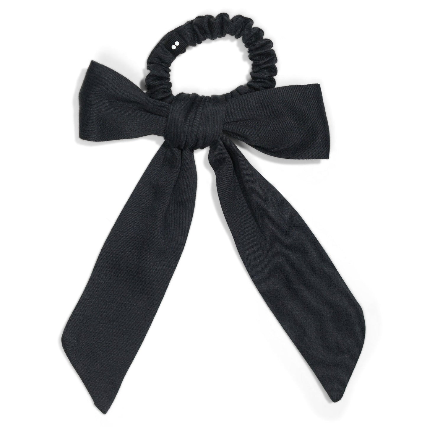 Kooshoo Plastic-free Satin Bow Scrunchie - Black
