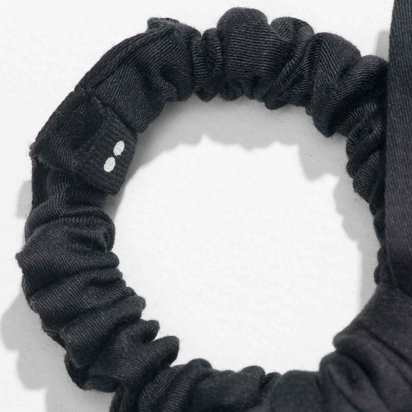 Kooshoo Plastic-free Satin Bow Scrunchie - Black