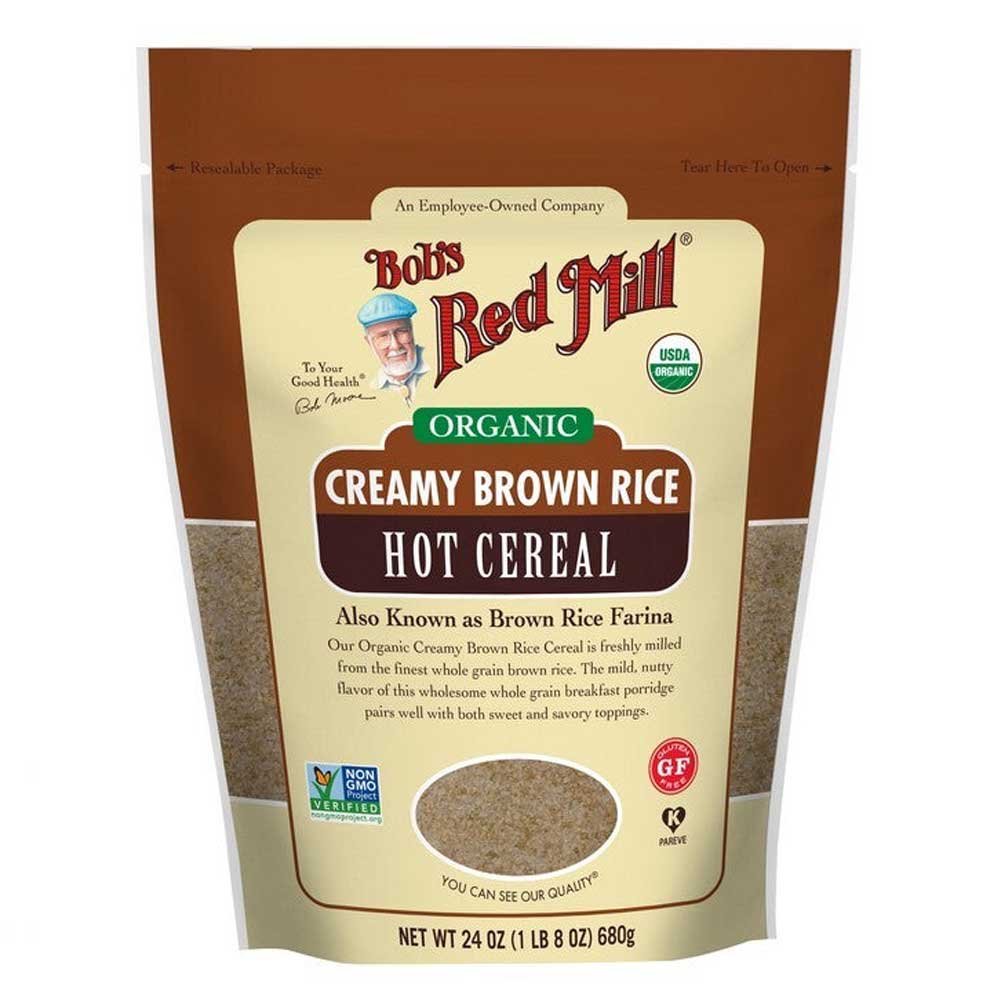 Bob's Red Mill Creamy Rice Hot Cereal Organic Brown Rice Farina 680g