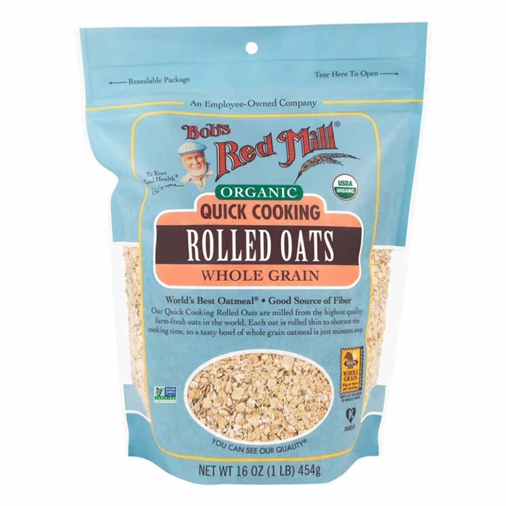Bob's Red Mill Organic Quick Cooking Rolled Oats - 454g - L'Organic
