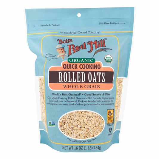 Bob's Red Mill Organic Quick Cooking Rolled Oats - 454g - L'Organic