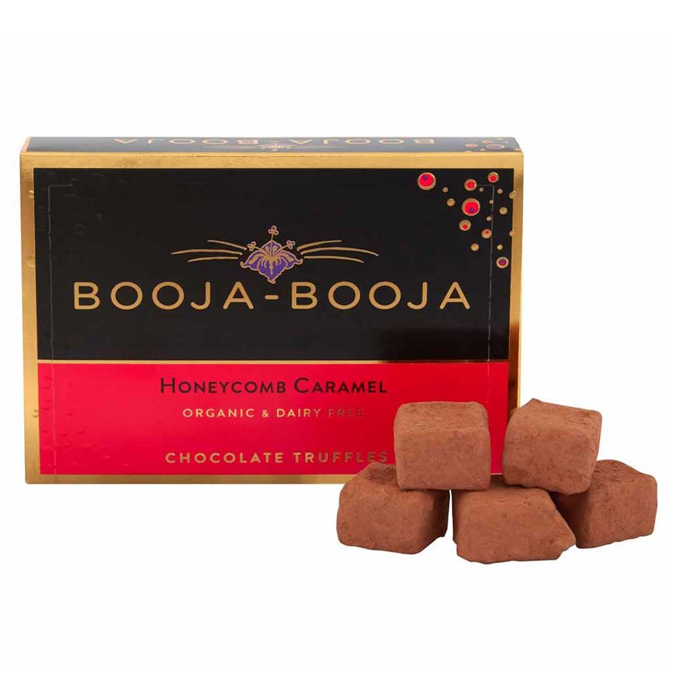 Booja Booja Honeycomb Caramel Vegan Chocolate Truffles 92g - 8 Pack