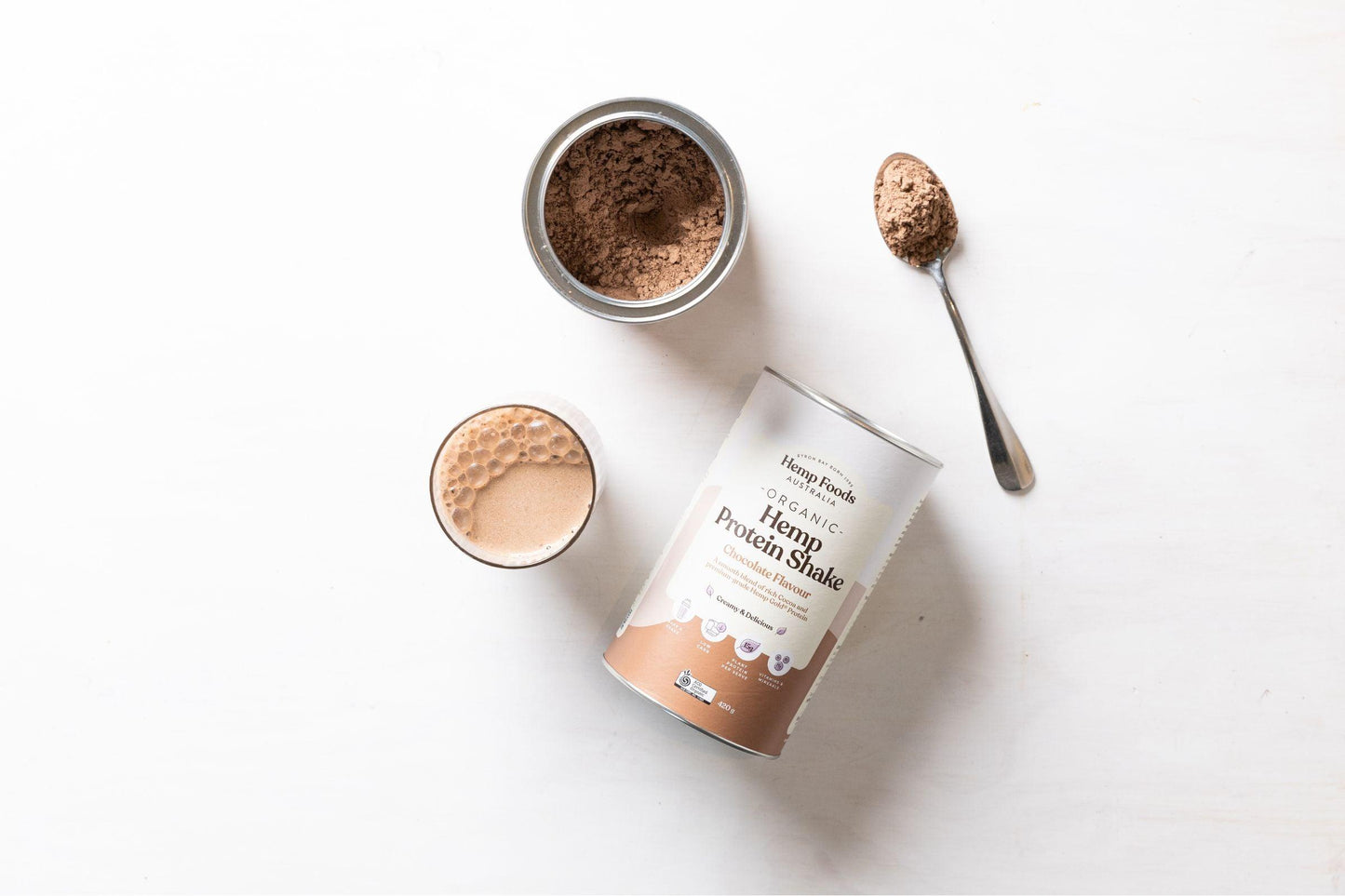 Hemp Foods Australia Organic Hemp Protein Shake Chocolate - 420g - L'Organic