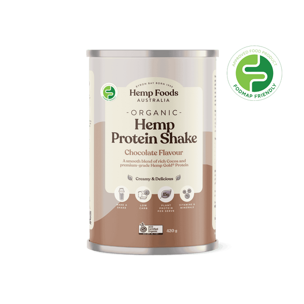 Hemp Foods Australia Organic Hemp Protein Shake Chocolate - 420g - L'Organic
