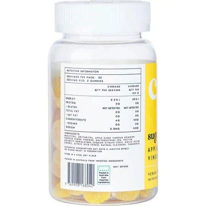 Chuu Nutrition Sugar Free Apple Cider Vinegar Gummies with the Mother - 60pcs