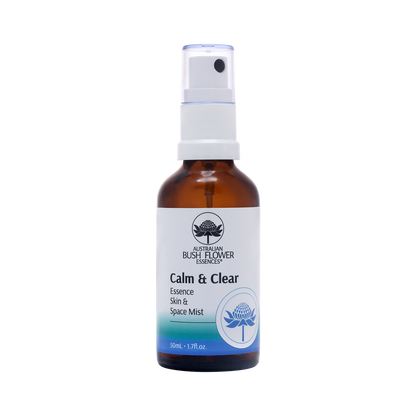 Australian Bush Flower Essences Organic Space Mist - Calm & Clear - 50ml