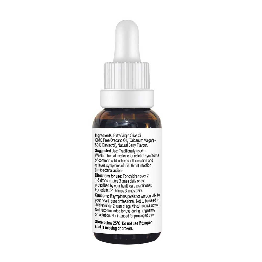 Cayenne Nature's Wonder Oil of Oregano Berry Flavour - 30ml