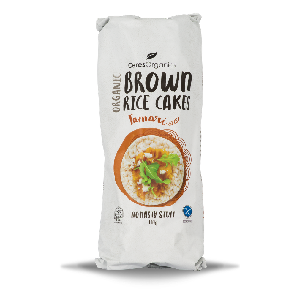 Ceres Organics Brown Rice Cakes Tamari - 110g - L'Organic