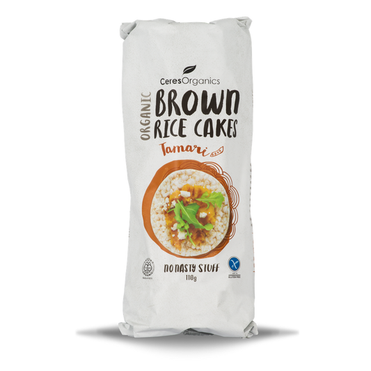 Ceres Organics Brown Rice Cakes Tamari - 110g - L'Organic