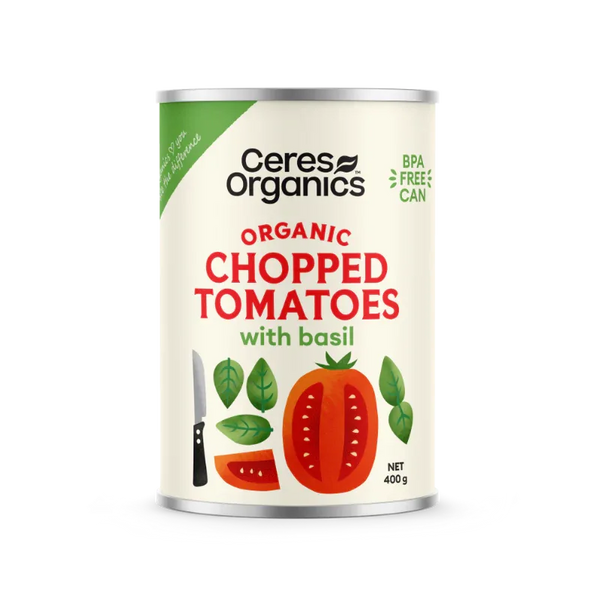Ceres Organics Chopped Tomatoes with Basil - 400g - L'Organic