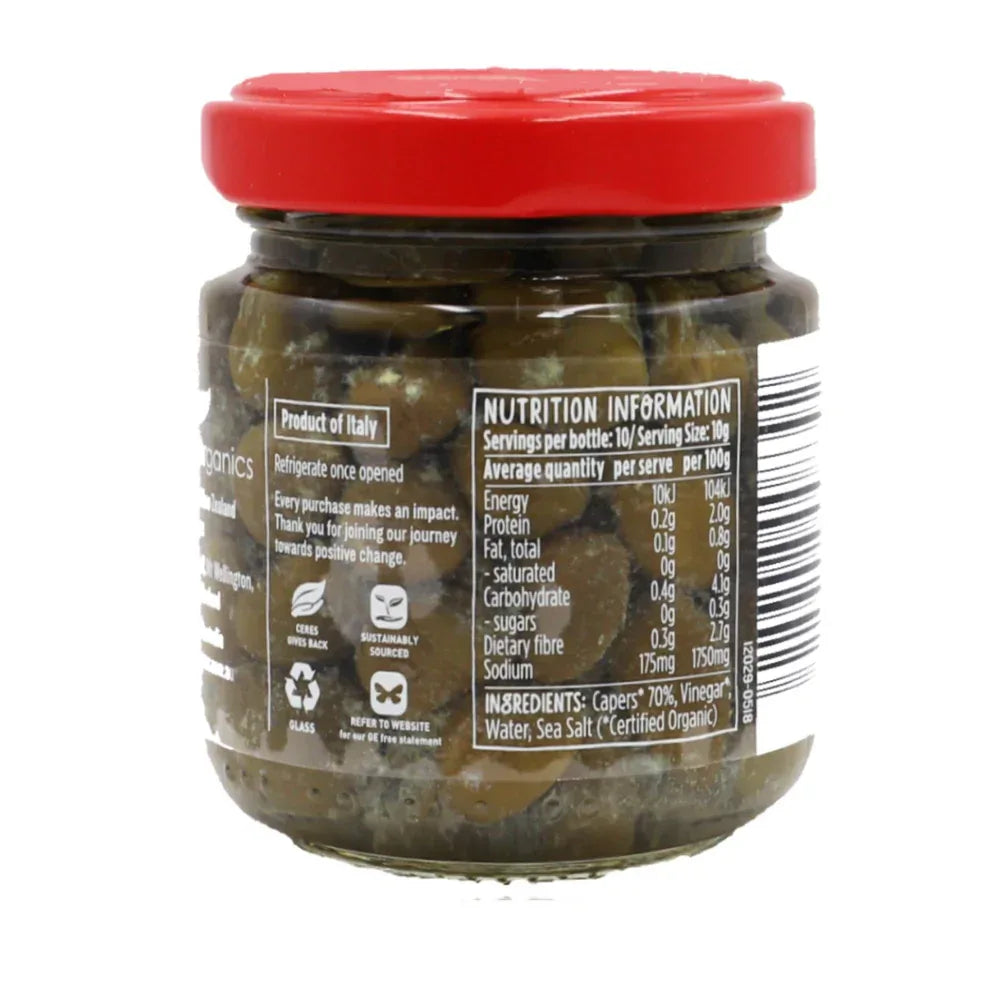 Ceres Organics Mediterranean Capers - 100g - L'Organic