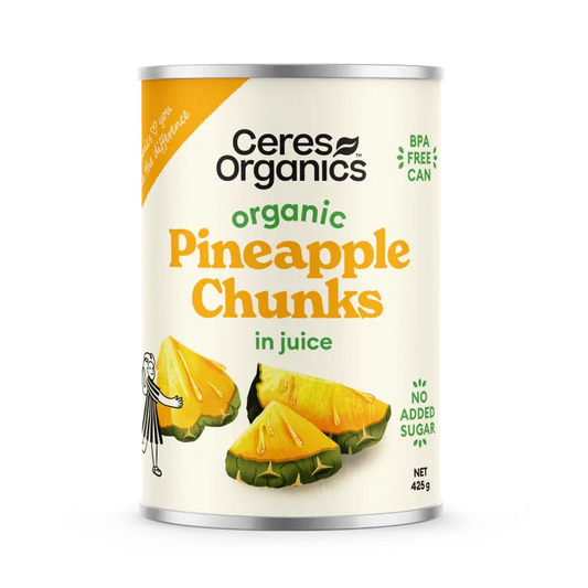 Ceres Organics Pineapple Chunks in juice - 425g - L'Organic
