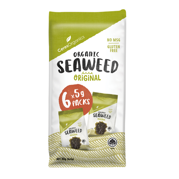 Ceres Organics Seaweed Original Multipack - 6 x 5g - L'Organic