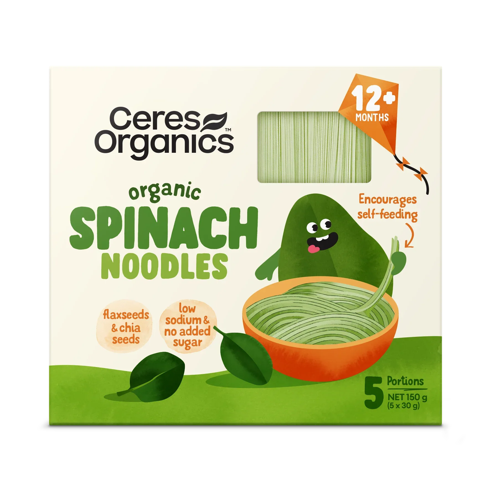 Ceres Organics Spinach Noodles 5x30g - L'Organic