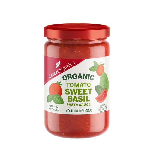 Ceres Organics Tomato, Sweet Basil Pasta Sauce - 690g - L'Organic