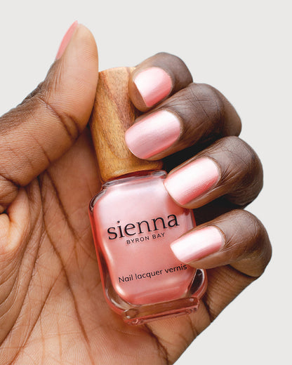 Sienna Nail Polish Charm - Warm Pink Satin - 10ml