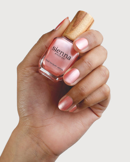 Sienna Nail Polish Charm - Warm Pink Satin - 10ml