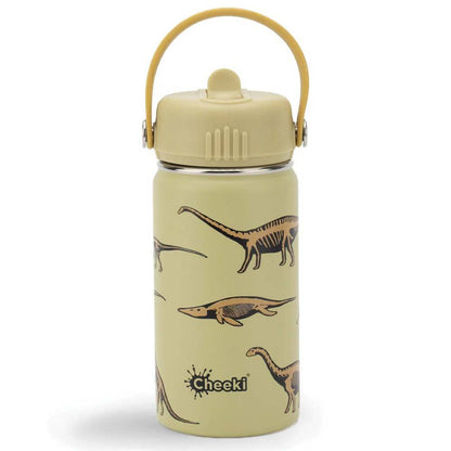 Cheeki Insulated Kids Water Bottle Dinosaur - 400ml