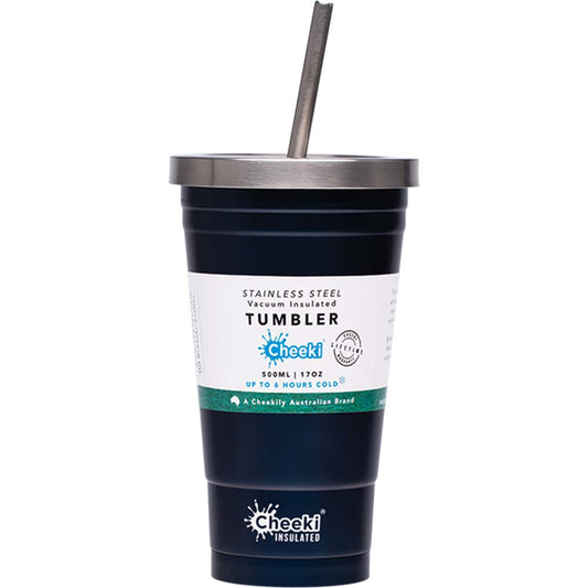 Cheeki Insulated Smoothie Tumbler - Ocean - 500ml