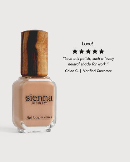 Sienna Nail Polish Comfort - Caramel Beige - 10ml