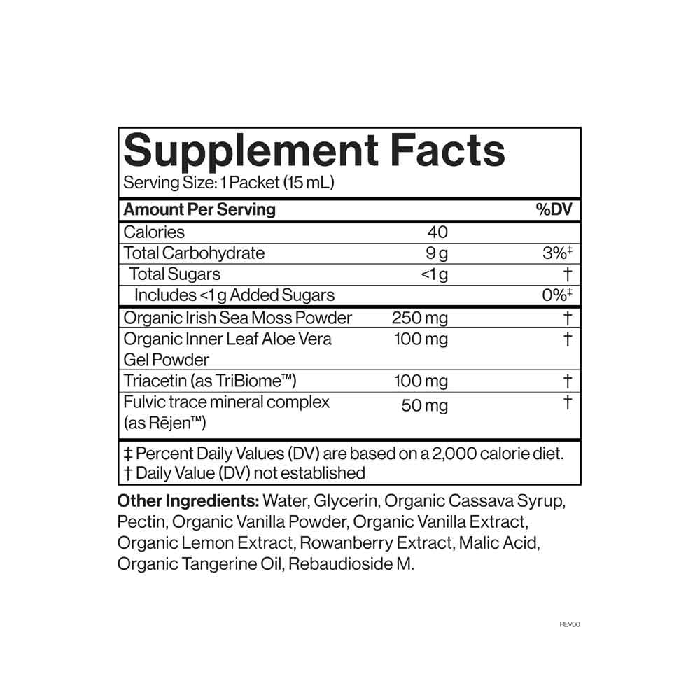 Cymbiotika Irish Sea Moss Supplement - 26 x 15ml Pouches