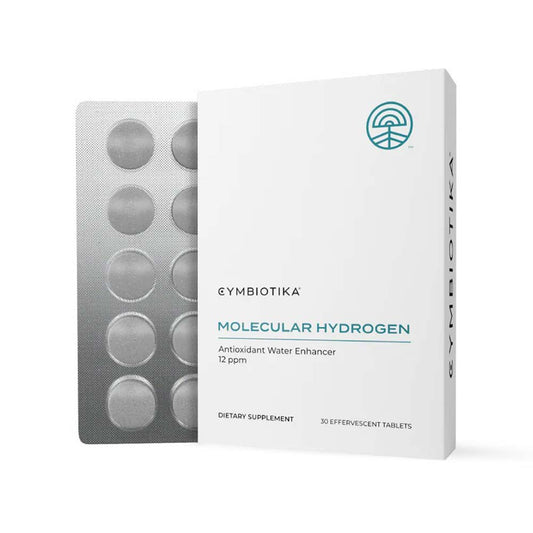 Cymbiotika Molecular Hydrogen supplement packaging on a white background