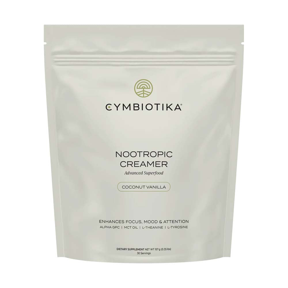 Cymbiotika Nootropic Creamer package on a white background