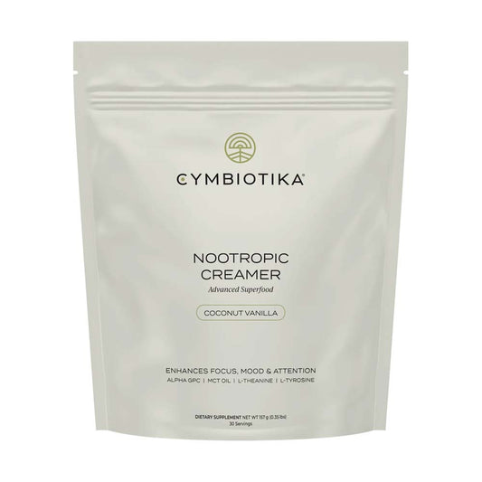 Cymbiotika Nootropic Creamer package on a white background