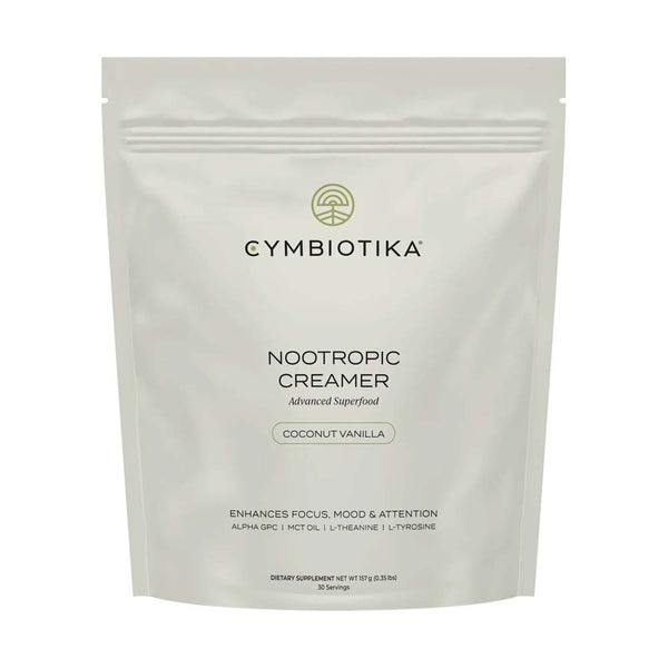 Cymbiotika Nootropic Creamer package on a white background