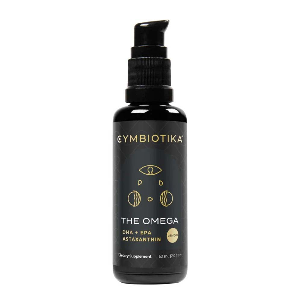 Cymbiotika The Omega supplement bottle on a white background
