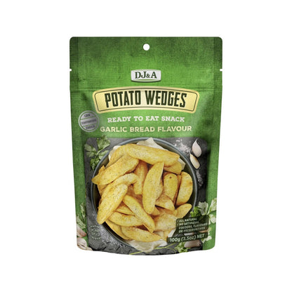 DJ&A Potato Wedges Garlic Bread Flavour - 9x100g