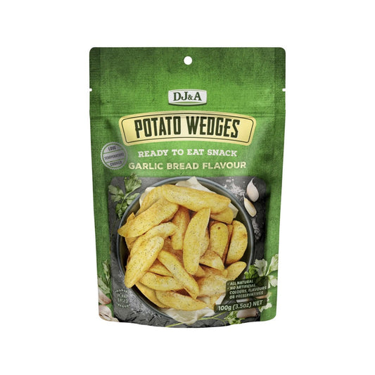 DJ&A Potato Wedges Garlic Bread Flavour - 9x100g