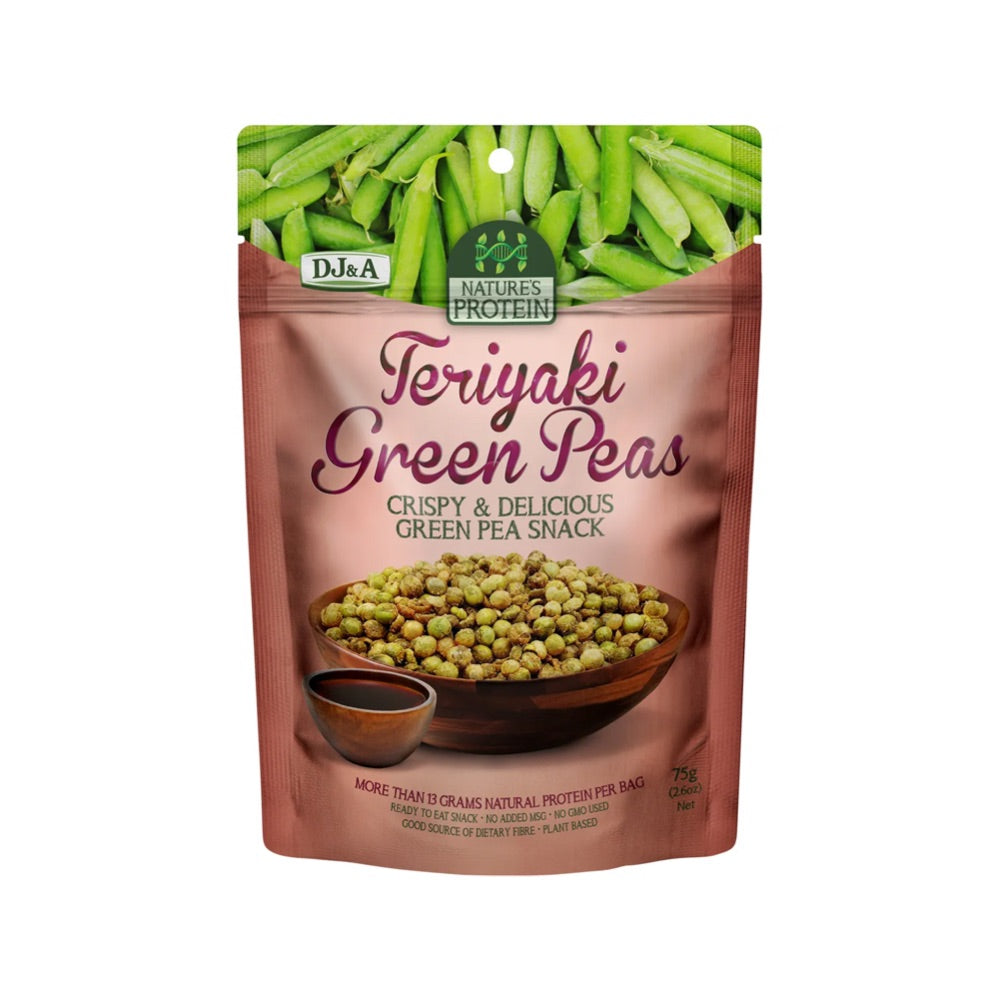 DJ&A Nature's Protein Teriyaki Green Peas - 12x75g