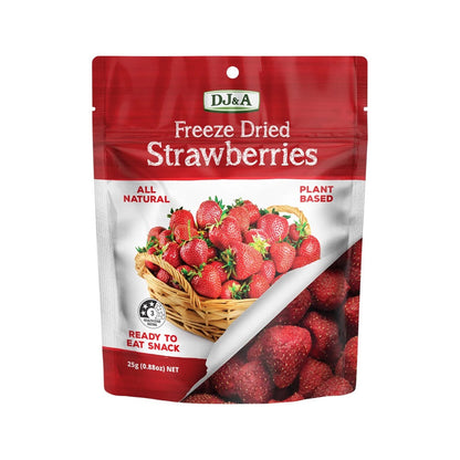 DJ&A Freeze Dried Strawberries - 10x25g