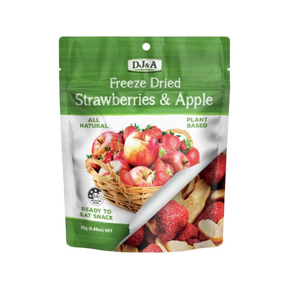DJ&A Freeze Dried Strawberries & Apple - 10x25g