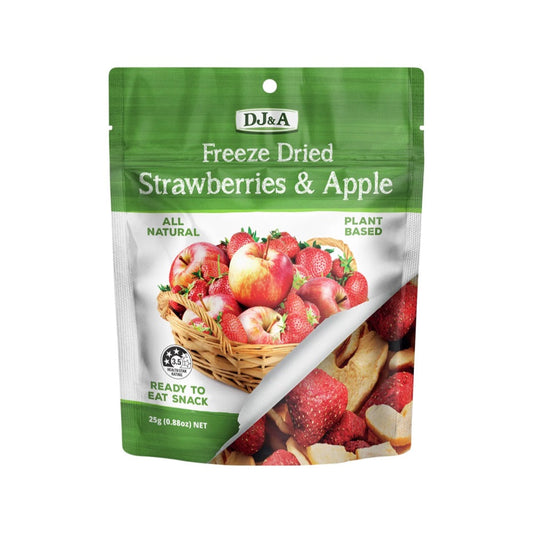 DJ&A Freeze Dried Strawberries & Apple - 10x25g