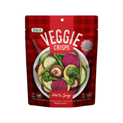 DJ&A Veggie Crisps Hot & Spicy - 9x90g