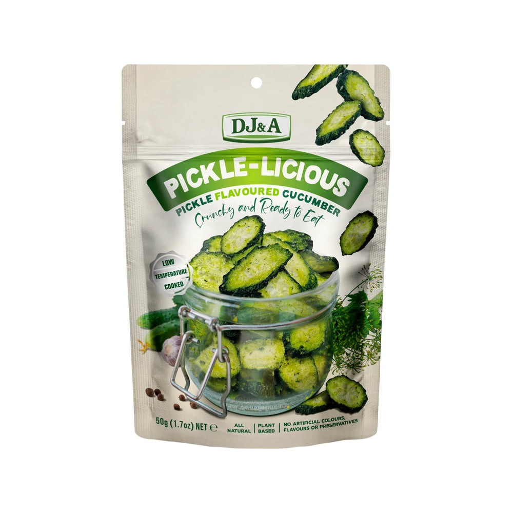 DJ&A Pickle-Licious Pickle Flavoured Cucumber - 9x50g