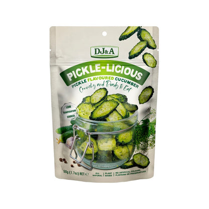 DJ&A Pickle-Licious Pickle Flavoured Cucumber - 9x50g
