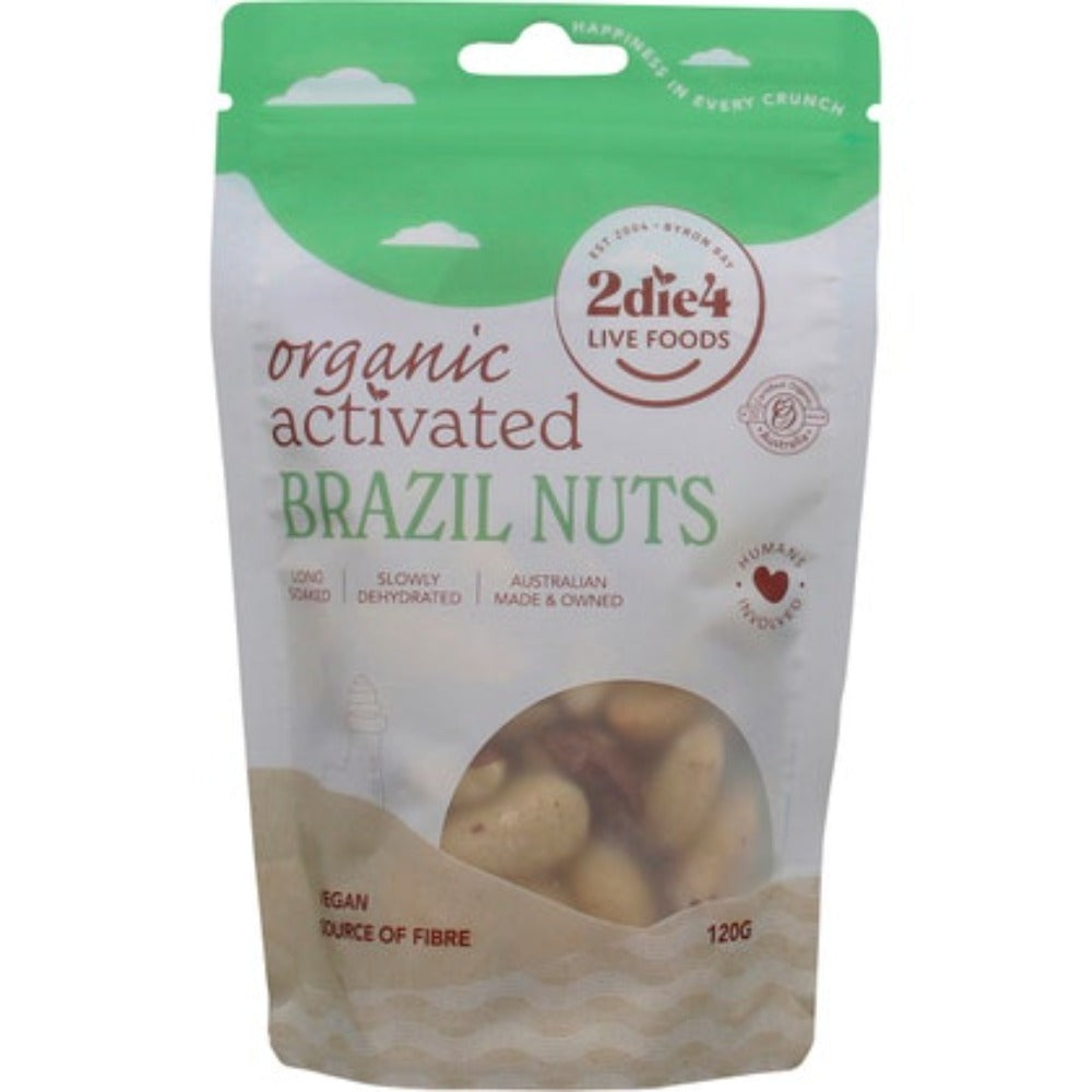 2DIE4 LIVE FOODS Activated Organic Brazil Nuts 120g - L'Organic