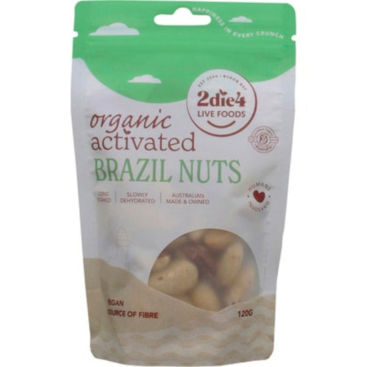 2DIE4 LIVE FOODS Activated Organic Brazil Nuts 120g - L'Organic
