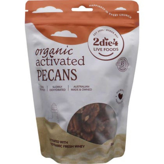 2DIE4 LIVE FOODS Activated Organic Pecans 300g - L'Organic