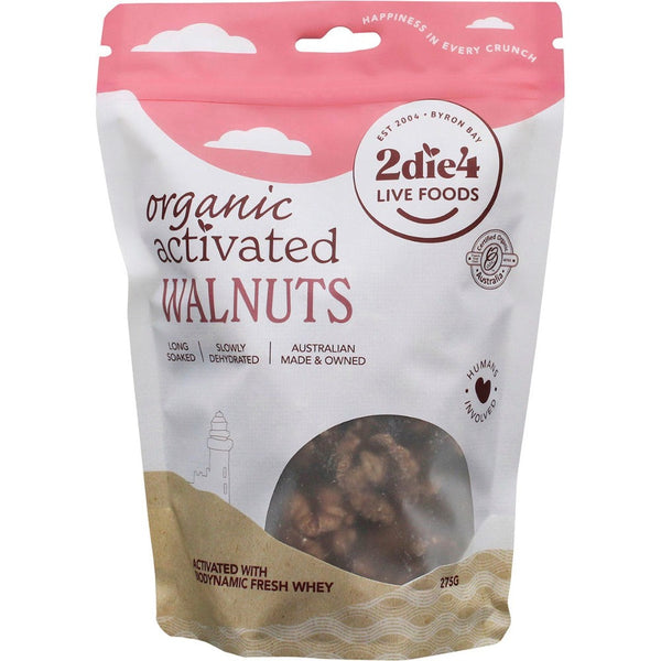 2DIE4 LIVE FOODS Activated Organic Walnuts with Fresh Whey 275g - L'Organic