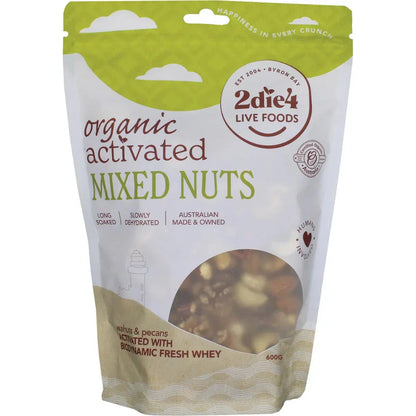 2DIE4 LIVE FOODS Activated Organic Mixed Nuts 600g - L'Organic