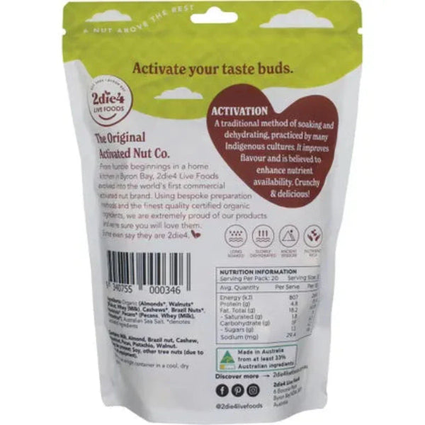 2DIE4 LIVE FOODS Activated Organic Mixed Nuts 600g - L'Organic