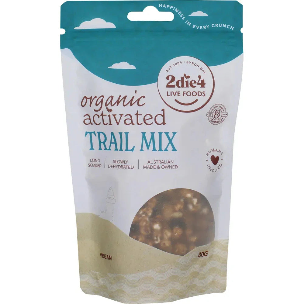 2DIE4 LIVE FOODS Organic Activated Trail Mix 80g - L'Organic