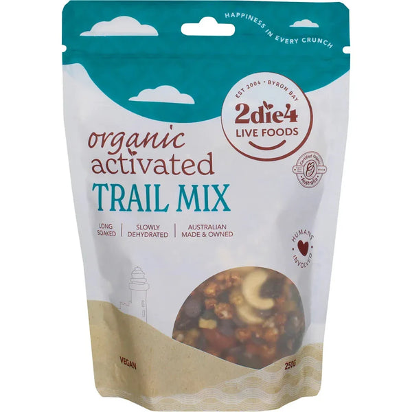 2DIE4 LIVE FOODS Organic Activated Trail Mix 250g - L'Organic
