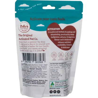 2DIE4 LIVE FOODS Organic Activated Trail Mix 250g - L'Organic
